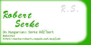 robert serke business card